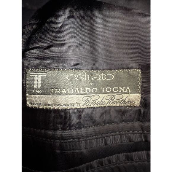 Brooks Brothers Mens Size 41L/35 100% Wool Blazer Jacket Black Long Sleeve - Picture 10 of 11